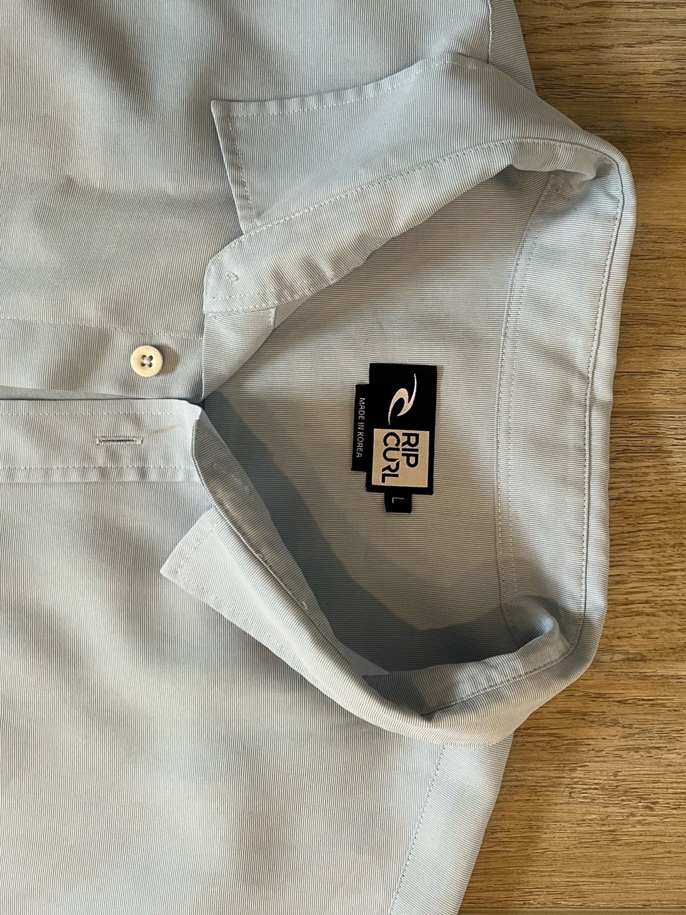 Rip Curl Light Blue Casual Button Down Shirt